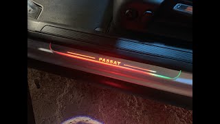 пороги с подсветкой VW PASSAT B6