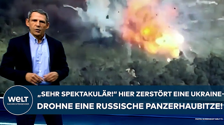 PUTINS KRIEG: "Sehr spektakulär!" Hier zerstören ukrainische Drohnen eine Panzerhaubitze der Russen