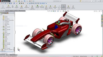 SolidWorks Ferrari formula one car modelling