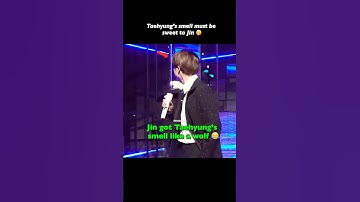 Taejin: Taehyung’s smell must be sweet to Jin 🤭 #taejin #bts #shorts #jin #taehyung #btsshorts