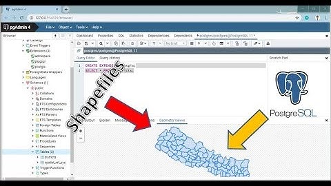 import and export shapefiles in database