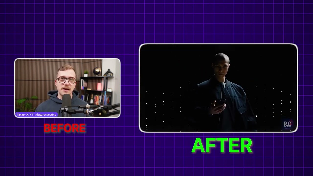 Editing Demo — Before & After (Original video by Future Investing)