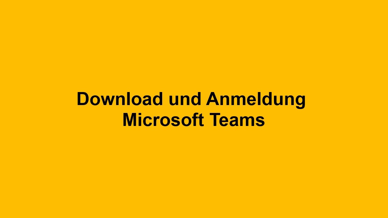Microsoft Teams: Download und Anmeldung - YouTube