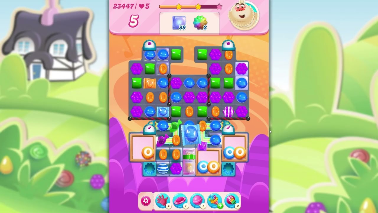 Candy Crush Saga Level 23447 - YouTube
