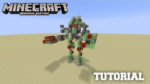 Weaponized Atlas Mech Robot Tutorial For BEDROCK EDITION!