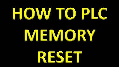 HOW TO PLC MEMORY RESET IN FACTORY SETTING