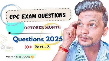 CPC exam 2025 ll October month questions ll Part 3 #aapc #cpc #cpcexam #cpt #education #icd