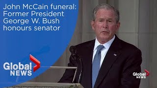 John McCain funeral: George W. Bush FULL eulogy