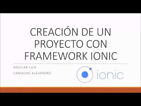 Framework Ionic para desarrollo web - YouTube