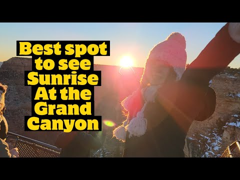 Best Spot to see Sunrise at the Grand Canyon-Mather Point