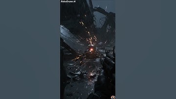 Did you see that shot! 😵 #shorts #drone #robot #short #robotics #battlefield #aigenerated