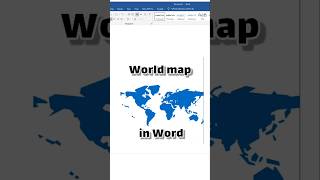 Microsoft Word | World map in Word | Word #word Wealth