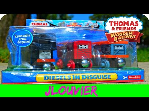 Thomas Wooden Railway DIESELS IN DISGUISE 3 Pack THE GREAT RACE 2016 Review