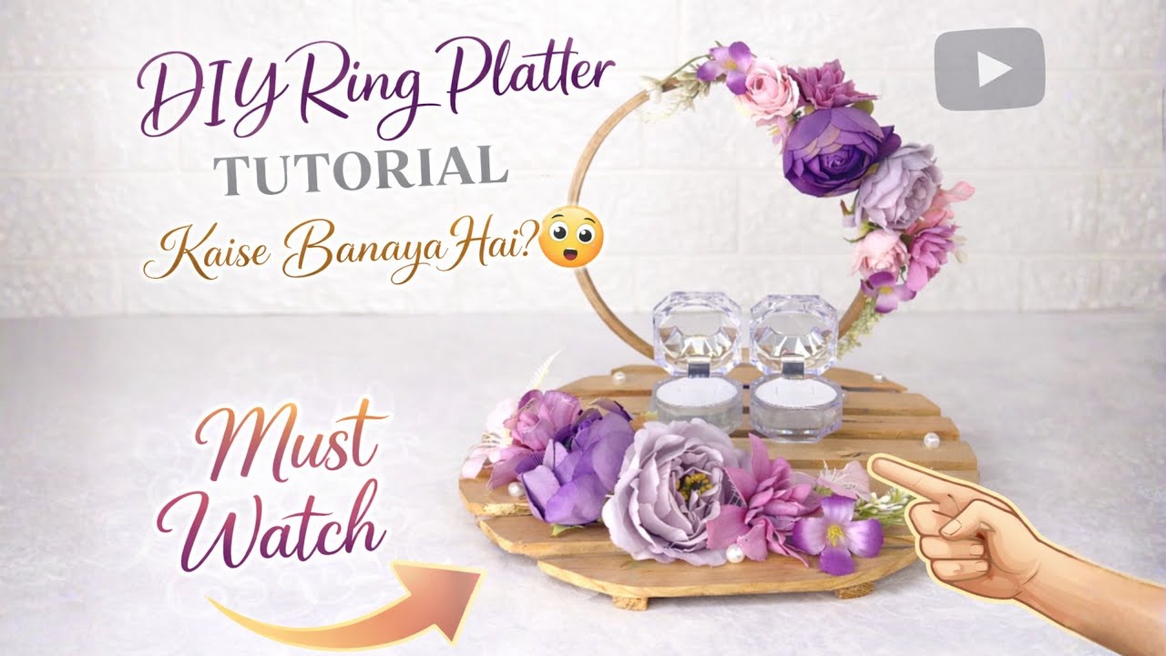 Diy ring platter | Ring platter tutorial | Engagement ring platter tutorial 