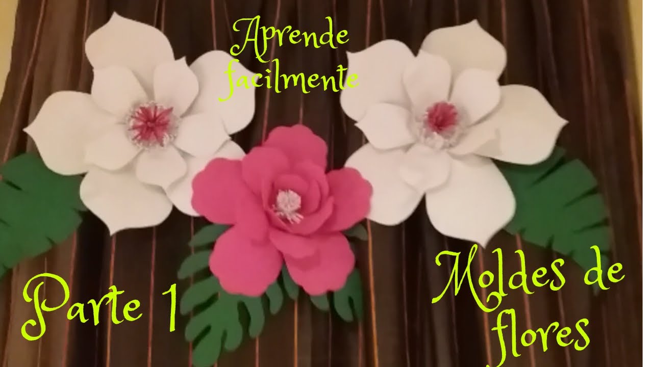 Molde Para Hacer Flores MOLDES para hacer FLORES EN GOMA EVA O FOAMI (parte 1) - YouTube