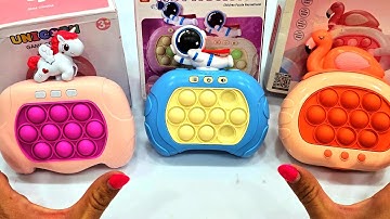 POP IT PUSH GAME Unboxing and Review 2024 - Minnie Mouse Electric Game Console Fidget Toy AMRS #cute