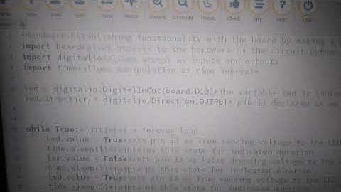 Circuit python: Blink LED , digital inputs and outputs, coding with Python