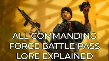 All the lore in the Operation Commanding Force Battle Pass (Rainbow Six Siege Lore)