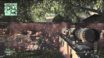 MW3: No-Scope Jump Shot Across Village!
