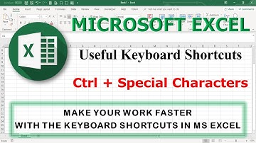 MS Excel Shortcuts | Ctrl+Special Characters | Part-12 |