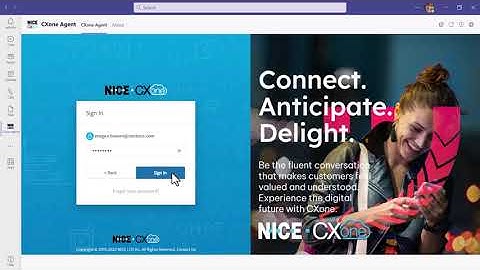 NICE CXone Agent for Microsoft Teams