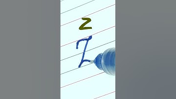 How to write Capital letter Z | Cursive writing A to Z #cursivewriting #handwriting  #shorts