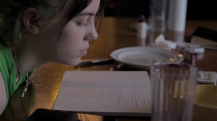 Billie Eilish: The Worlds A Little Blurry - book and room scene