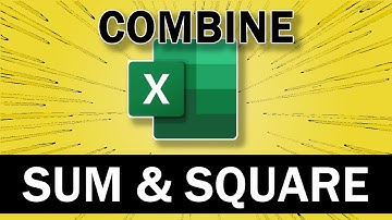 How to use Sum Squared in Excel