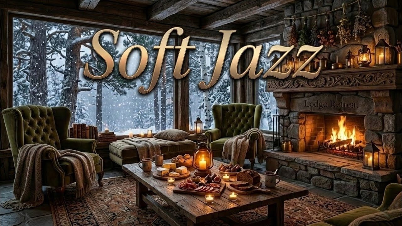 Winter Cabin Ambience: Relaxing Jazz Music for Sleep