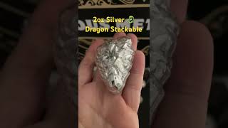 Stunning 2oz Silver Dragon Stacker #silver #dragon  #new