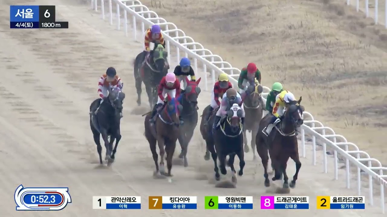 영원빅맨.1800m 우승