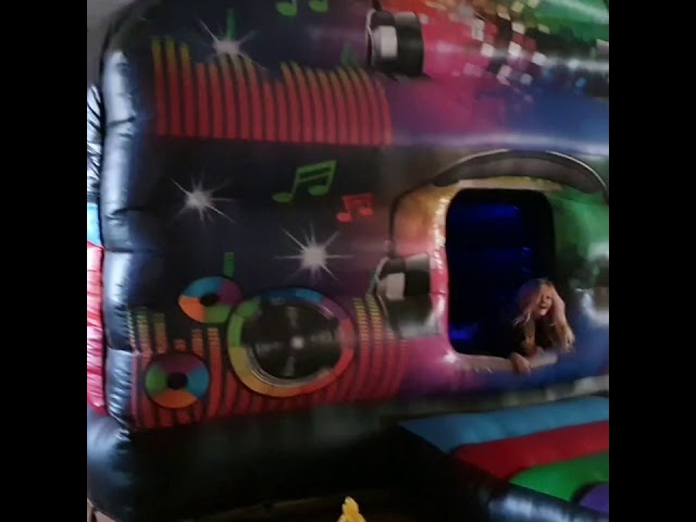 Disco Dome Delight!  The Disco Dome bouncy castle is still the number 1 popular hire in Wakefield.