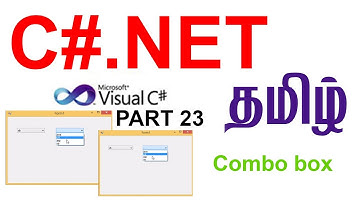C#.net step by step in Tamil Part 23