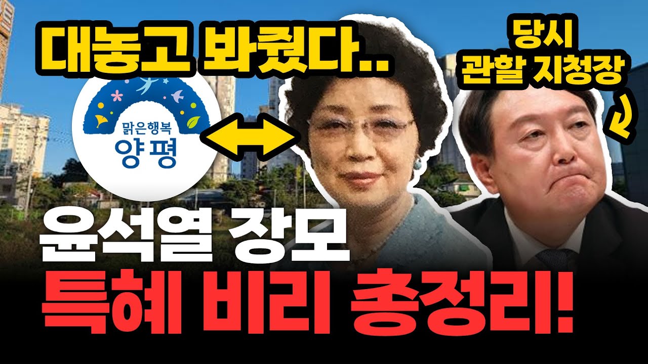 윤석열 장모 최은순 양평개발비리의혹 총정리 - YouTube