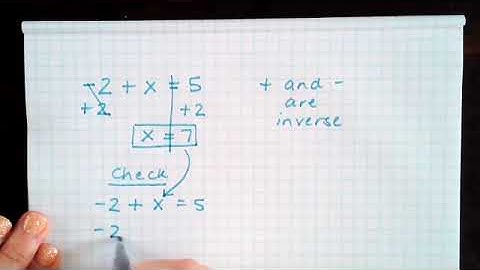 Solving One Step Equations - Addition & Subtraction with Integers