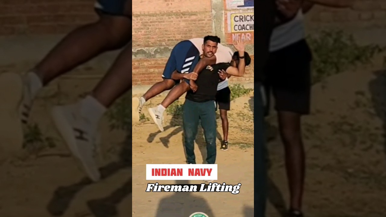 Indian Navy Fireman Lifting || Fireman Lift kya h 