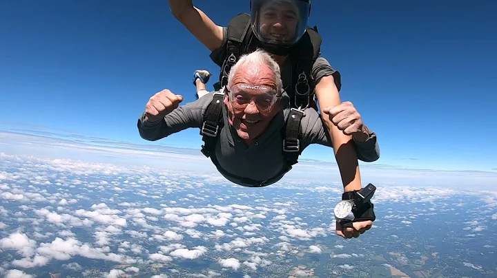 David Laplante skydiving for his 69th birthday! (m...