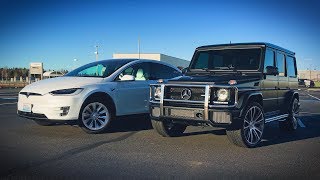 Model X против AMG G63. Что быстрее и круче? Владельцы поменялись машинами. Гелик против Теслы. Model X против AMG G63. Что быстрее и круче? Владельцы поменялись машинами. Гелик против Теслы.