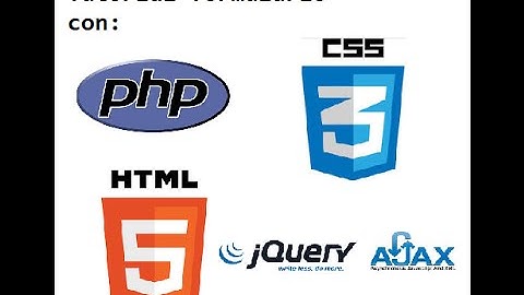 #1 Formulario en HTML,CSS3,jQuery,AJAX y PHP