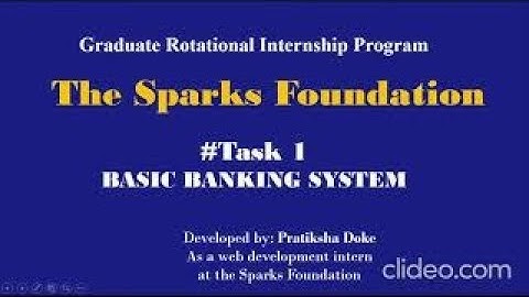 Basic Banking System using MERN STACK | The Sparks Foundation | #GRIPAPRIL2021 | #GRIPMAY2021