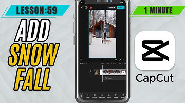 How to Add Snowfall in CapCut Mobile - Lesson 59 CapCut Mobile Tutorial