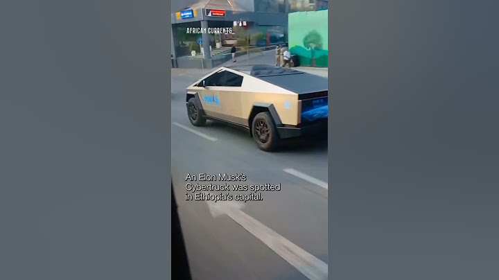 A Cybertruck spotted in Addis Ababa, Ethiopia