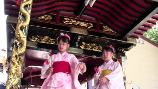 にいつ夏まつり　善友會　20120820 昼運行門付け　踊り披露