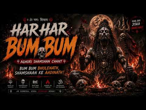 HAR HAR BUM BUM 🔥 | Aghori Shamshan Chant | Mahakaal Damru Bass Ritual | GhorNaad