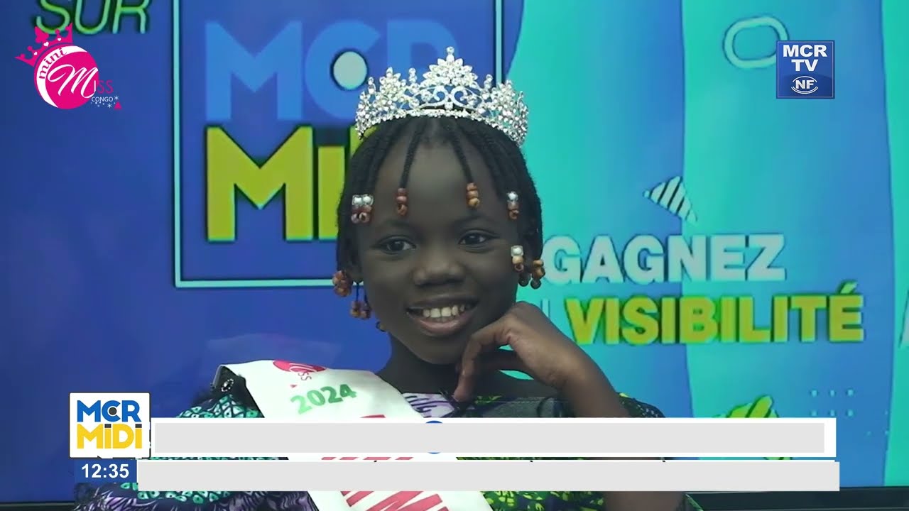 mini miss Congo à MCR-TV