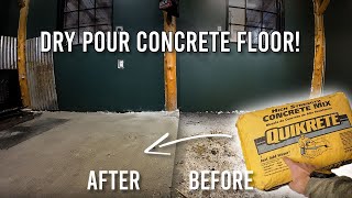 The Ultimate Dry Pour Concrete Slab – No Mixing Required!