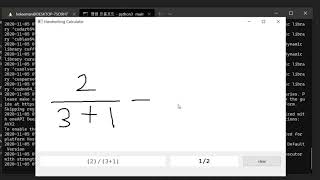 Handwriting Calculator - testing some math expressions