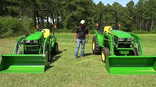 John Deere 3043D vs 1023E