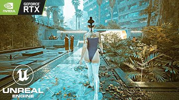 Cyberpunk 2077 "Unreal Engine 5" PSYCHO Ray Tracing 4k Patch 1.6 Level Graphics! RTX 3090 Ti PC