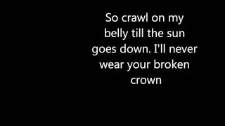 Video thumbnail of "Broken Crown by Mumford and Sons (Lyrics)"